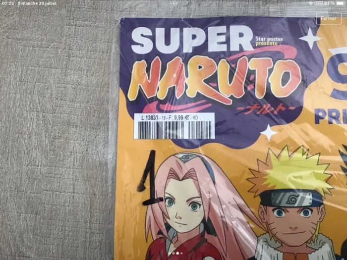 Lot naruto figurine et plaid neuf - photo numéro 3