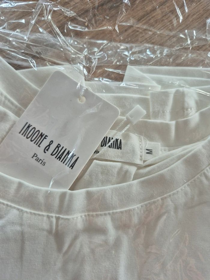 Tee-shirt Manches Courtes Femme Blanc Taille M/38 - photo numéro 3