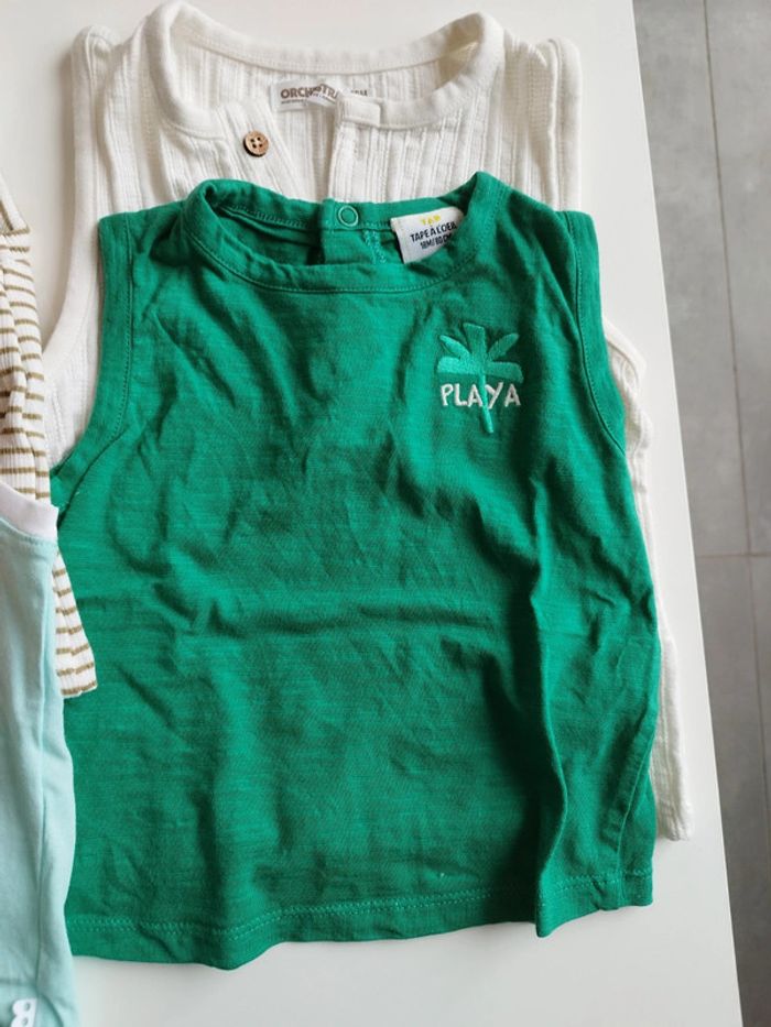 Lot 4 de débardeurs bébé garçon - photo numéro 5