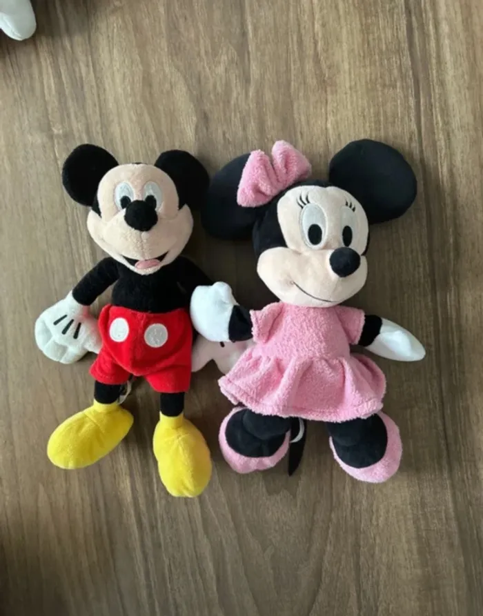 Lot peluche Mickey et Minnie
