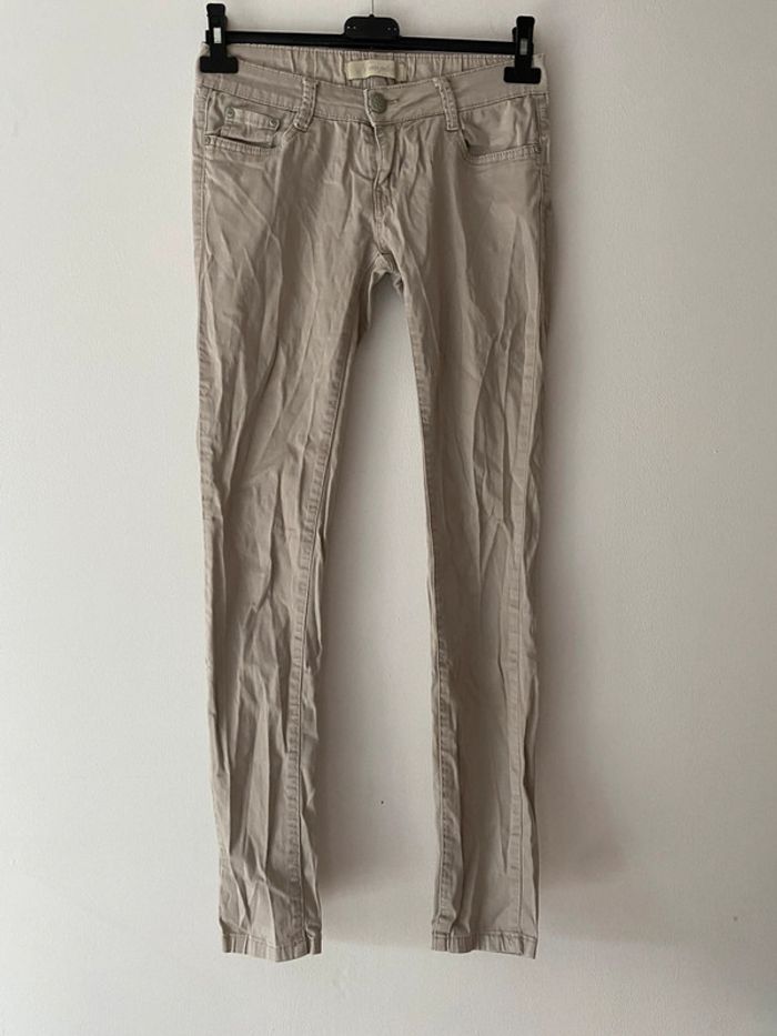 Jeans skinny gris femme T40