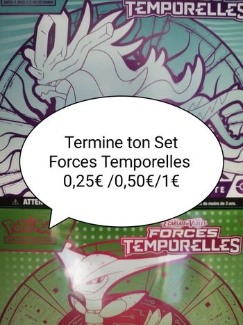 Carte pokemon forces temporelles à l'unité ou lot