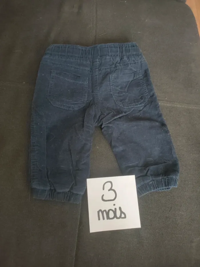 Pantalon garçon 3 mois topo mini - photo numéro 2