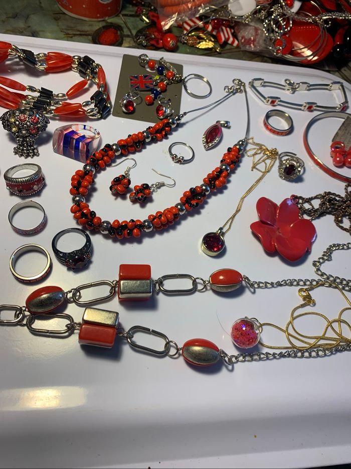Gros lot bijoux rouges (voir descriptif) - photo numéro 3