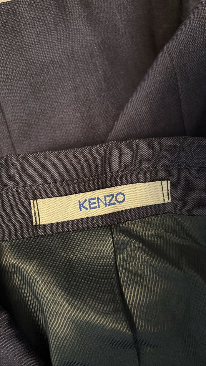 Veste de costume homme bleu Kenzo T58 - photo numéro 6