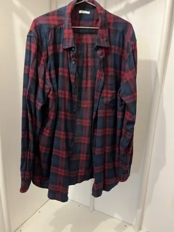 Chemise à carreaux manches longues Gémo