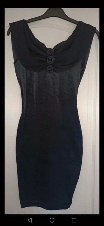 Magnifique robe de soirée Velours noir taille s