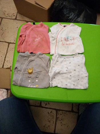 Lot 4 pyjama léger 1 mois