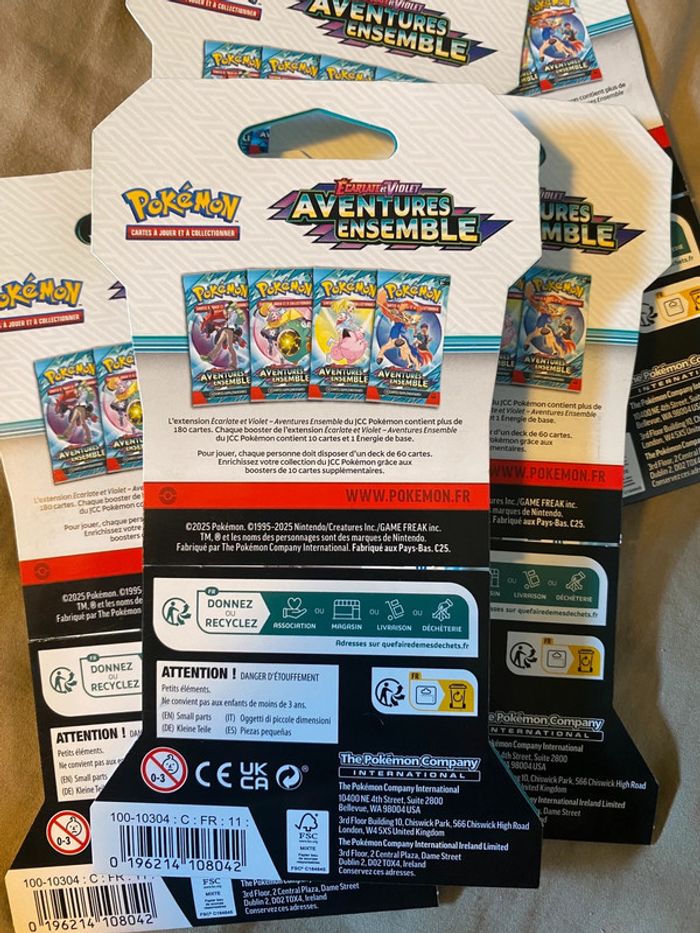 Lot de 6 blisters pokémon EV09 aventures ensemble - photo numéro 11