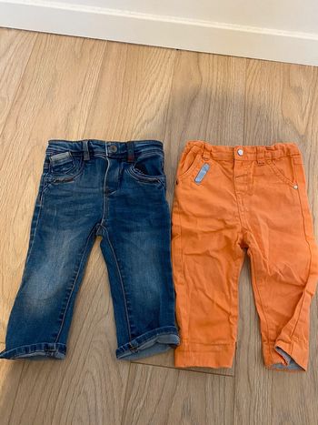 Lot de 2 jean neuf 12 mois obaibi