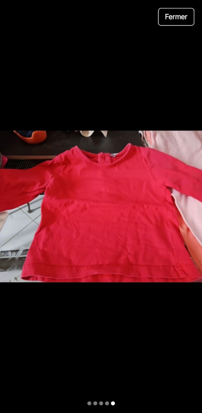 Lots tee short manche longue taille 12 mois - photo numéro 5