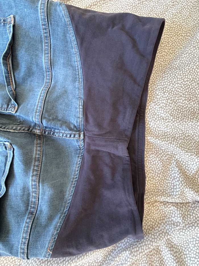 Pantalon de grossesse bleu mama super/ h&m  44 - photo numéro 3
