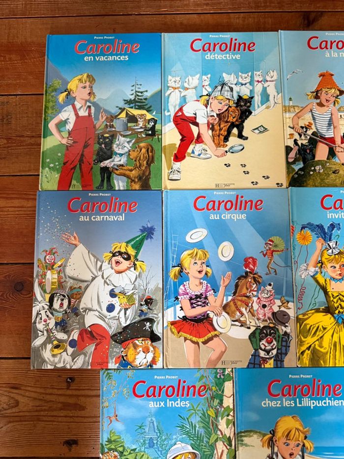 Lot de 10 livres bd Hachette albums Caroline Pierre Probst bords jaunes - photo numéro 4