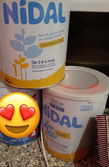 Lot de 2 boites lait nidal 1 er âge 