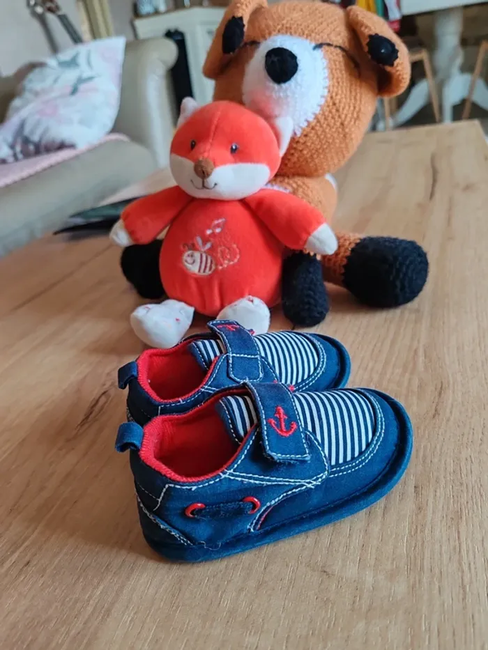 Chaussures garçon neuves freemouss 17 bleu et rouge - photo numéro 4