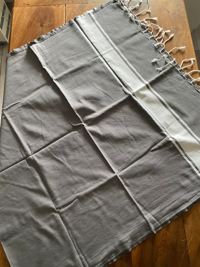 Fouta de plage Foutazur marron - photo numéro 3