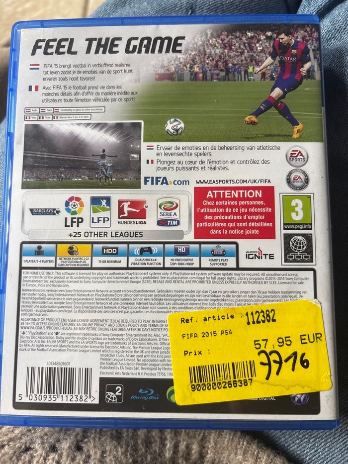 Lot de jeux fifa pour ps4 - photo numéro 2