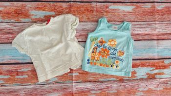 Lot de 2 t shirts débardeur garçons 3 mois