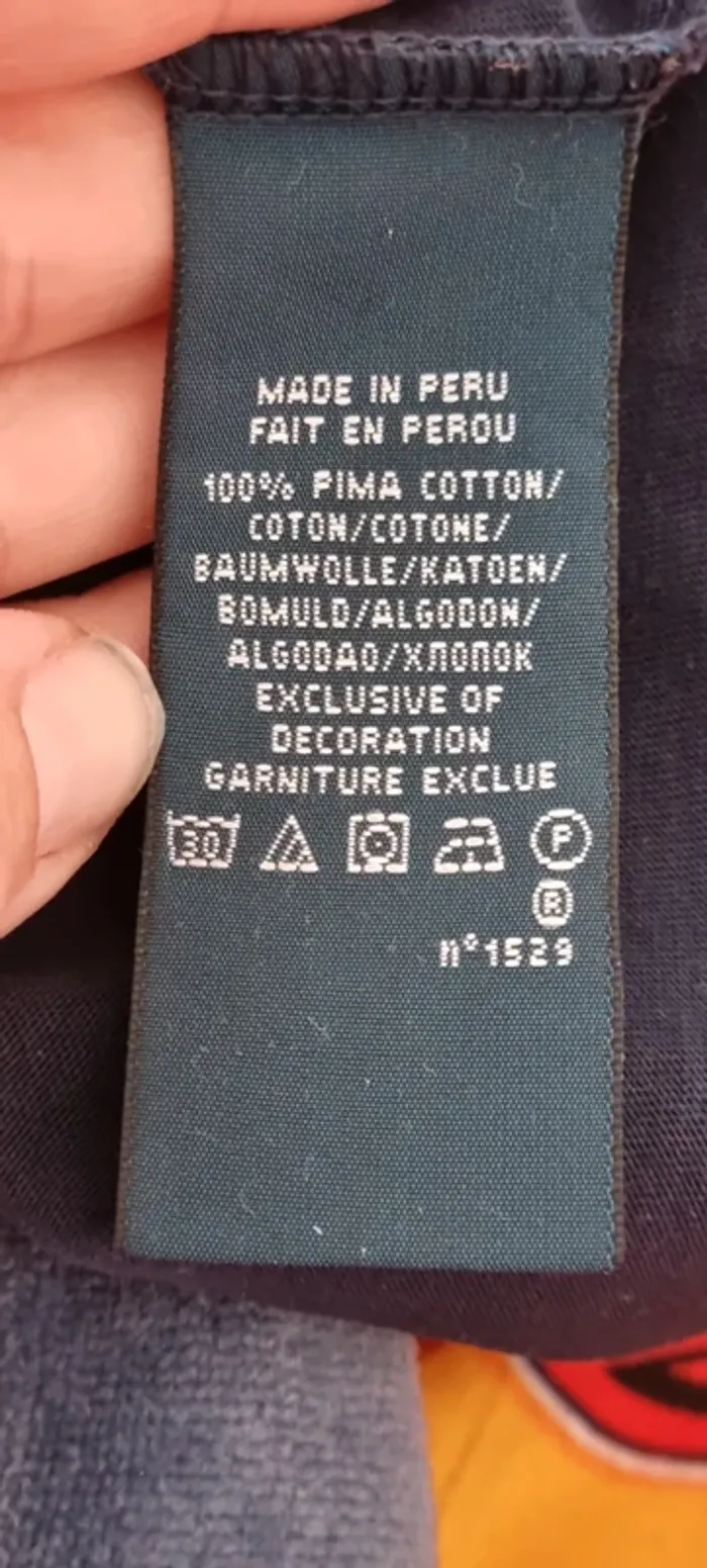 Tee-shirt Ralph Lauren bleu marine T S - photo numéro 4