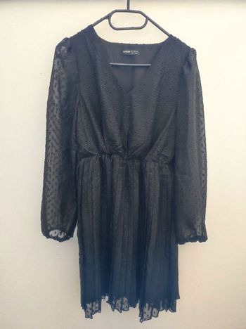 Robe noire ML Shein 34 NEUF
