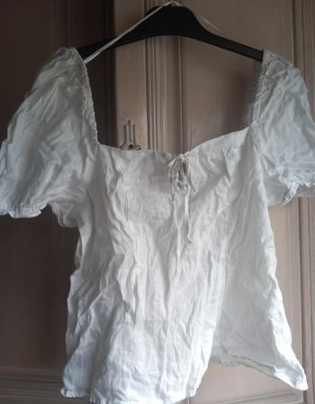 Top court en lin taille M H&M