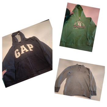 Lot gilets/sweat/pull
