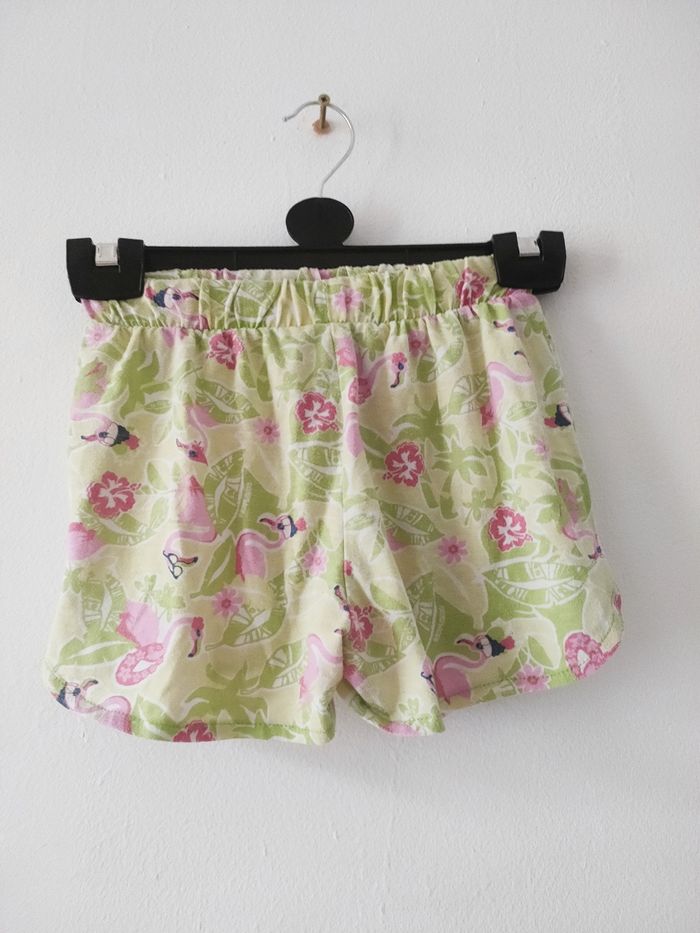 Short flamants roses 8 ans