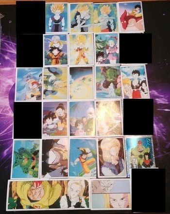 Lot 23 stickers Dragon Ball Z Panini 1994 Part 2 cartes cards DBZ card carte set