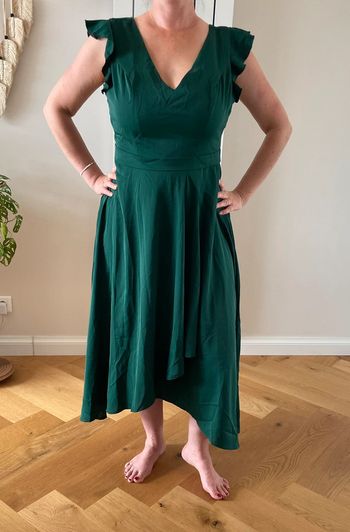 Robe cocktail verte NEUVE taille L