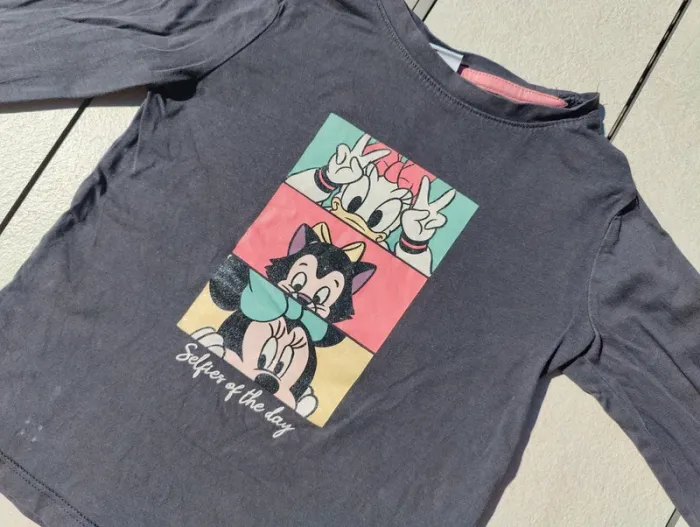 Lot 4 tee shirts ML fille Disney 6 ans - photo numéro 4
