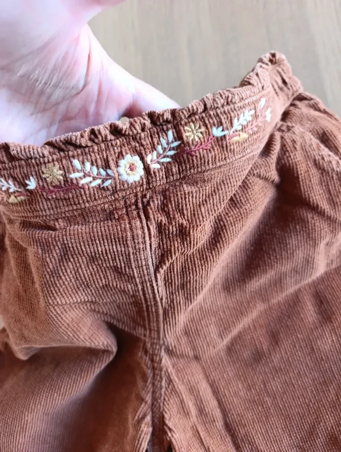 Pantalon Sergent Major 11 ans cannelle en velours - photo numéro 3