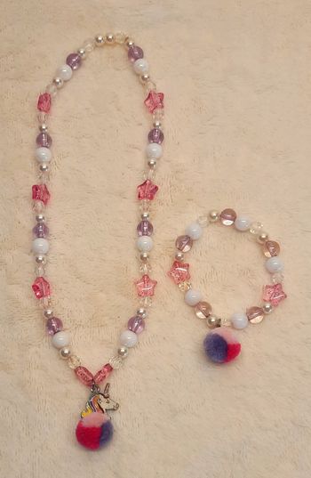 Collier et bracelet licorne