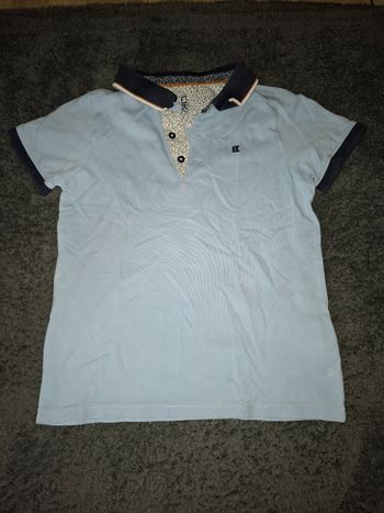 Polo bleu cllair okaidi