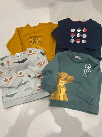 Lot de 4 pull garçon 6 mois