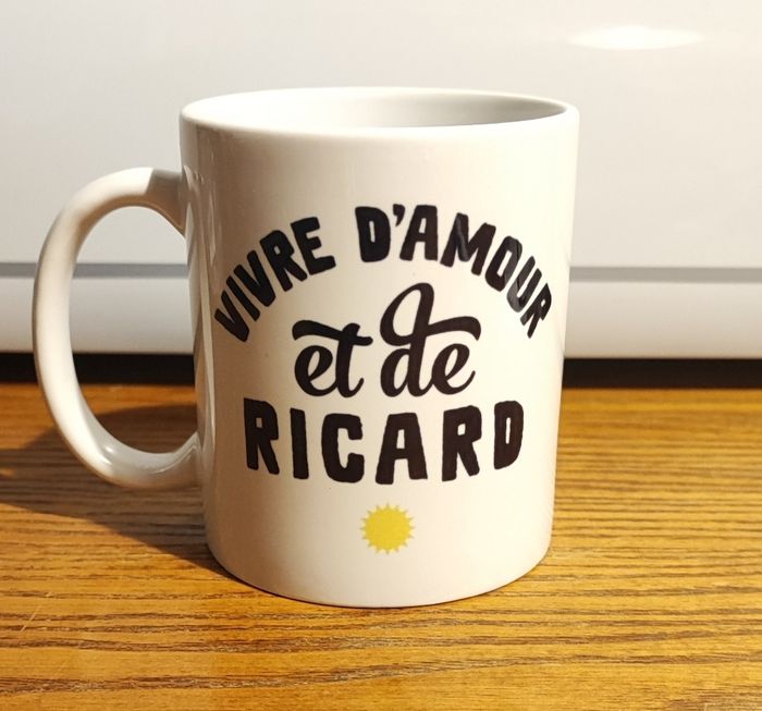 Mug Ricard vivre d'amour et de Ricard