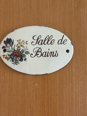 Lot de 3 plaques émaillées vintage