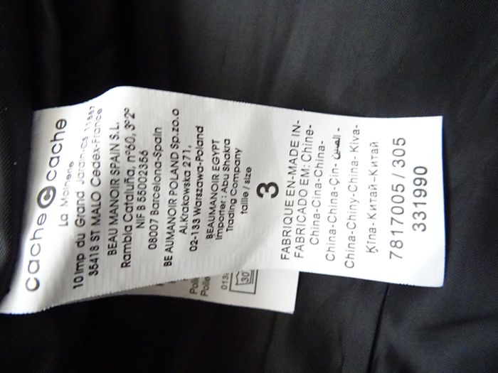 Trench long bicolore Cache-Cache taille 40 - photo numéro 9