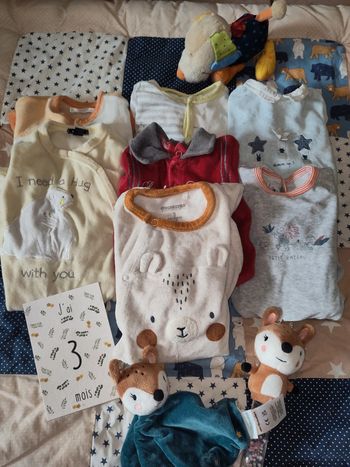 Lot de pyjamas bébé 3 mois