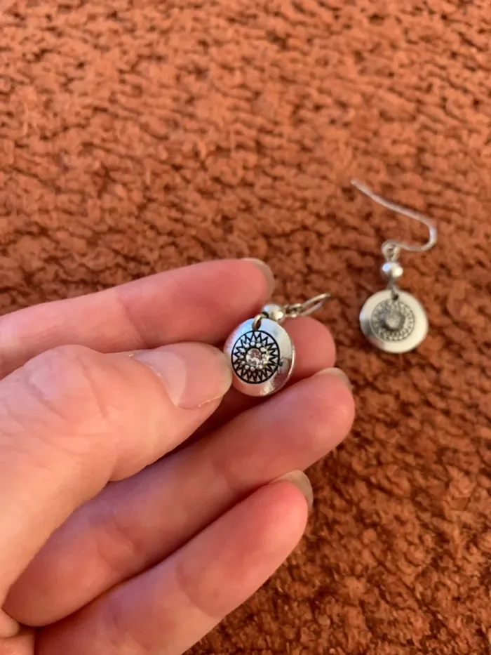 Boucles d’oreilles argenté - photo numéro 2