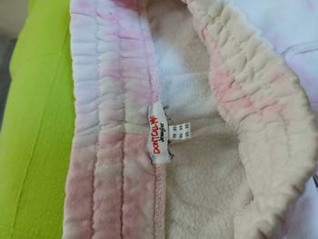 Bas de jogging rose et blanc