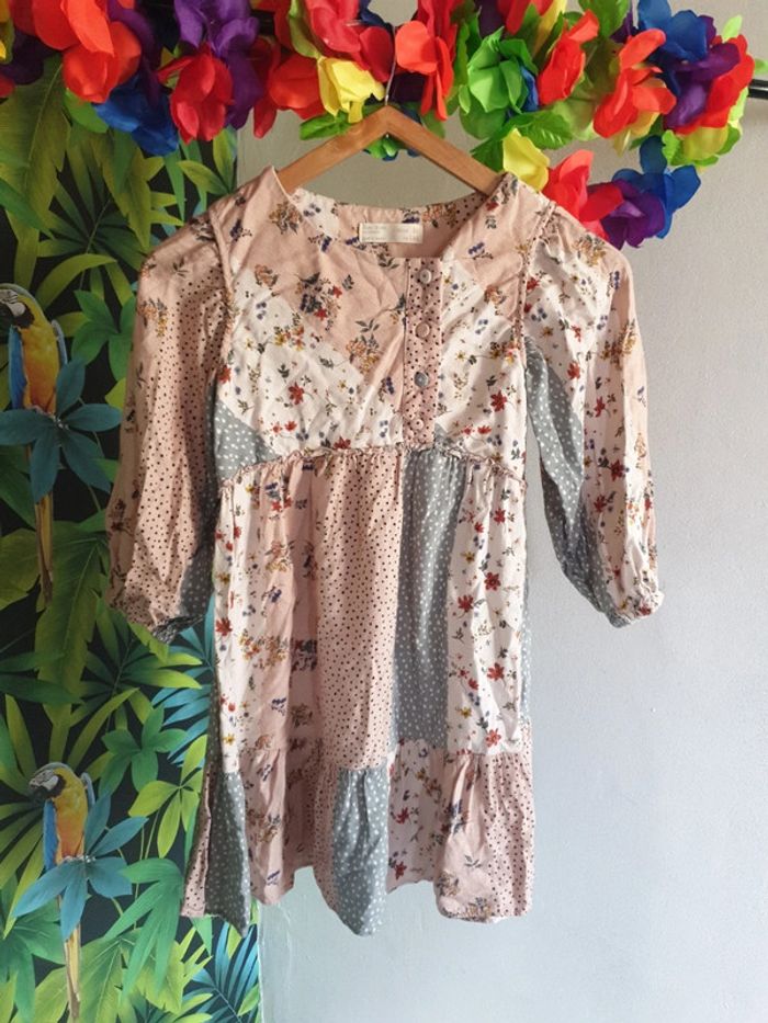 Robe patchwork zara