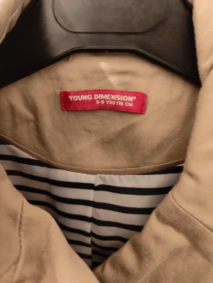 Trench beige fille 5-6 ans - photo numéro 4