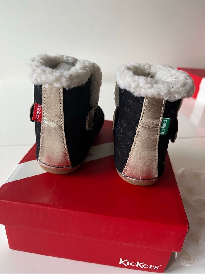 Bottine mi-haute marine kickers - photo numéro 7