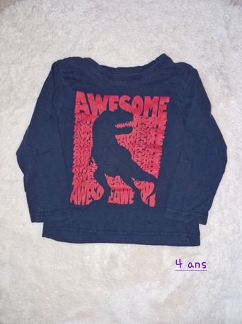 T-shirt manches longues garçon 4 ans