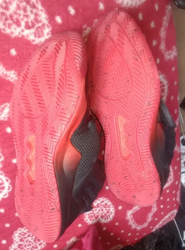 Baskets Rouge/noir Adidas Cloudfoam - photo numéro 7