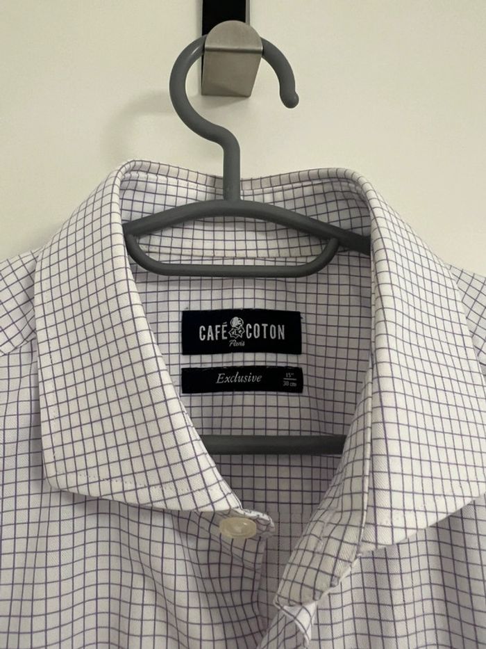 Chemise café coton - photo numéro 4