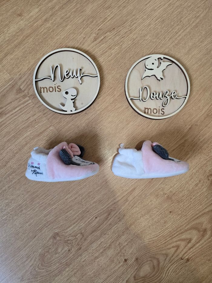 Vêtement Bébé Fille - Pantoufle Minnie  - Disney - 9/12 mois - photo numéro 3
