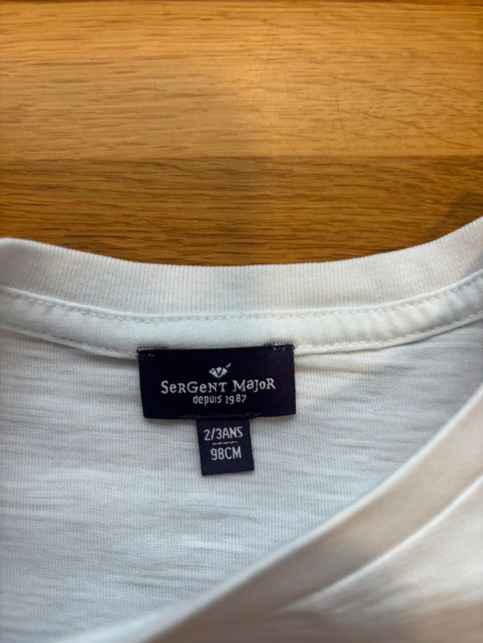 T-shirt MC sergent major 2/3 ans 98 cms - photo numéro 2