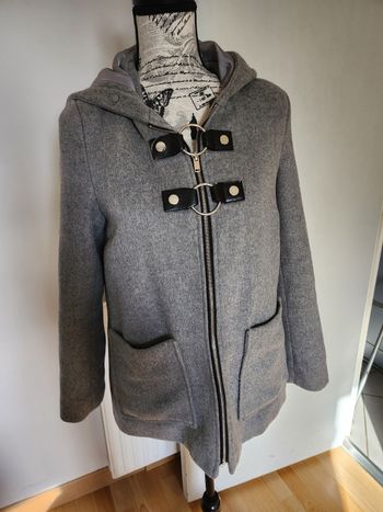 Duffle-Coat Caban Long Gris Jennyfer Taille S ou 36