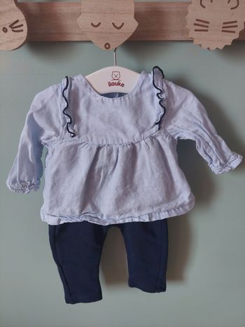 Ensemble blouse + pantalon